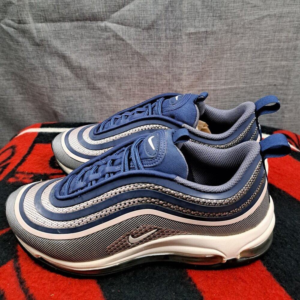 %NIKE AIR MAX 97 UL 17 (GS) CARBON NAVY-ROSE SZ 6Y-WOMENS SZ 7.5  / A 19